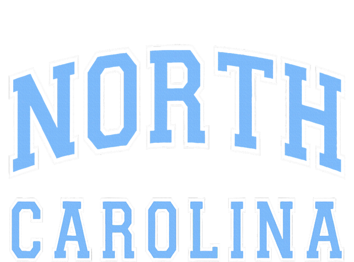 North Carolina Vintage State Nc Blue Text Ladies Long Sleeve Shirt