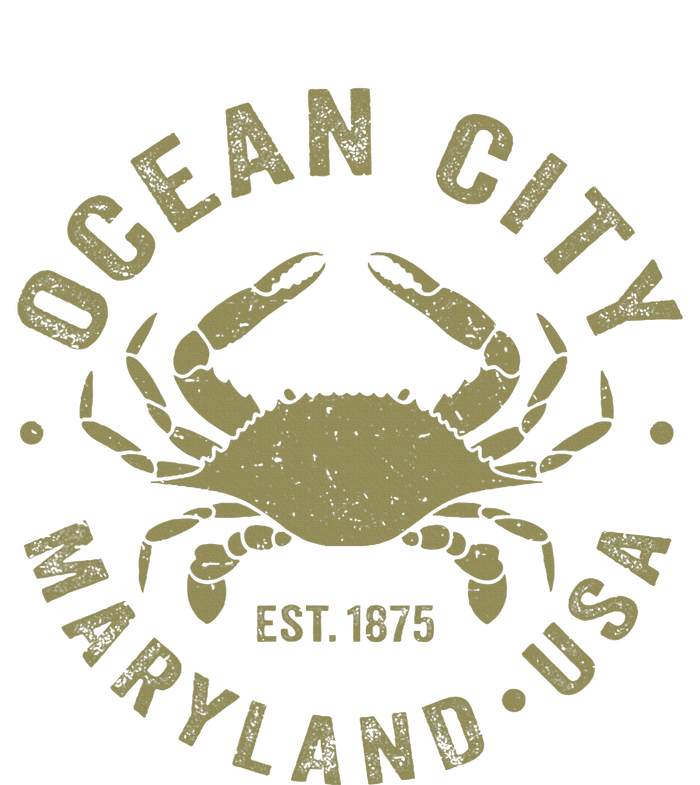 Ocean City Maryland Crab Retro Throwback Sustainable Beanie