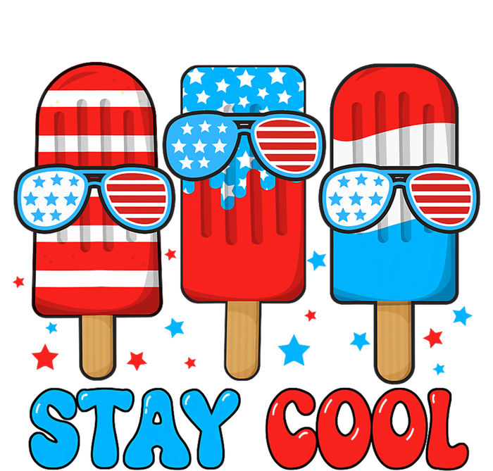 Stay Cool 4th July Popsicle Usa Flag Cooling Performance Long Sleeve Crew