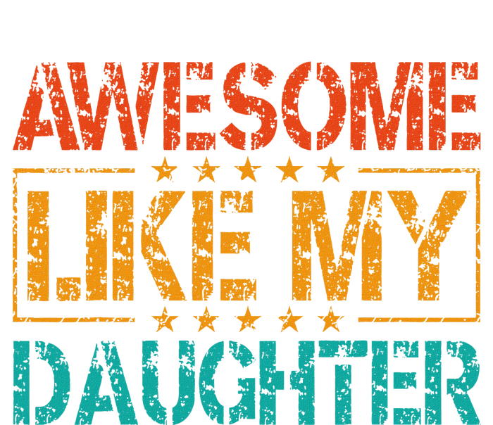 Funny Parents Gift Awesome Like My Daughter Women's Tri-Blend 3/4-Sleeve Raglan Shirt