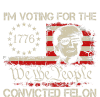 Trump 2024 Voting Convicted Felon Usa Flag Valucap Bio-Washed Visor