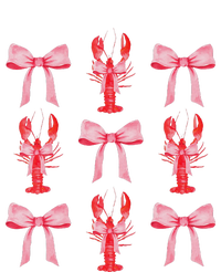 Cute Pink Bow Coquette Crawfish Aesthetic T-Shirt