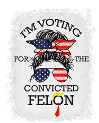 Trump 2024 Voting Convicted Felon Women's Racerback Tank