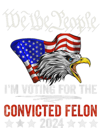 We The People Voting Convicted Felon Eagle Women's Racerback Cropped Tank