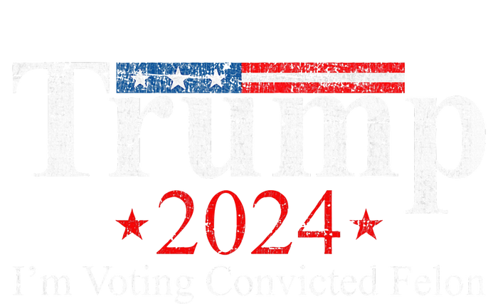 Vintage Trump 2024 IM Voting Convicted Felon Coaster