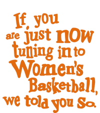 If You Just Now Tuning Into Basketball We Told You So T-Shirt