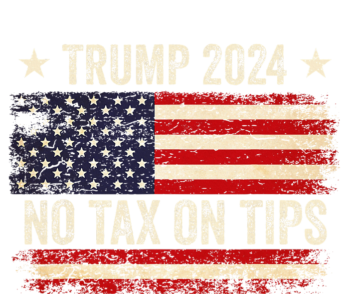 Vintage Trump 2024 No Tax On Tips Us Flag Tall Long Sleeve T-Shirt