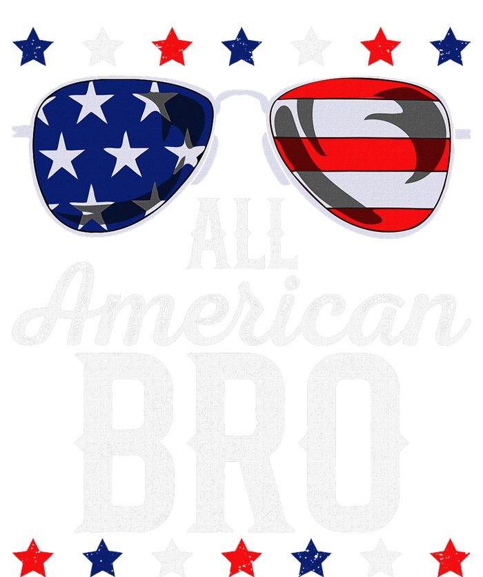 All American Bro 4th Of July Usa Sunglasses Family Fun T-Shirt