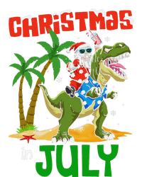 Christmas In July Santa Dinosaur Rex Dino Canvas