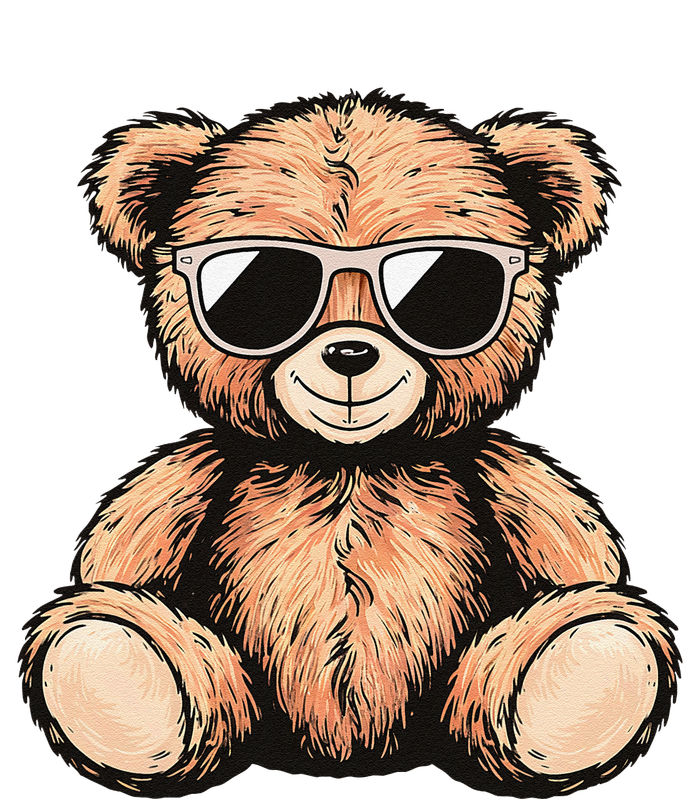 Cool Teddy Bear Casual Cute Funny Graphic T-Shirt