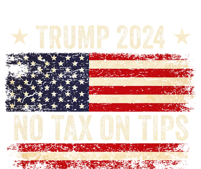 Vintage Trump 2024 No Tax On Tips Us Flag Tank Top