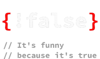 False ItS Funny Because ItS True Programmer Humor Valucap Bio-Washed Visor