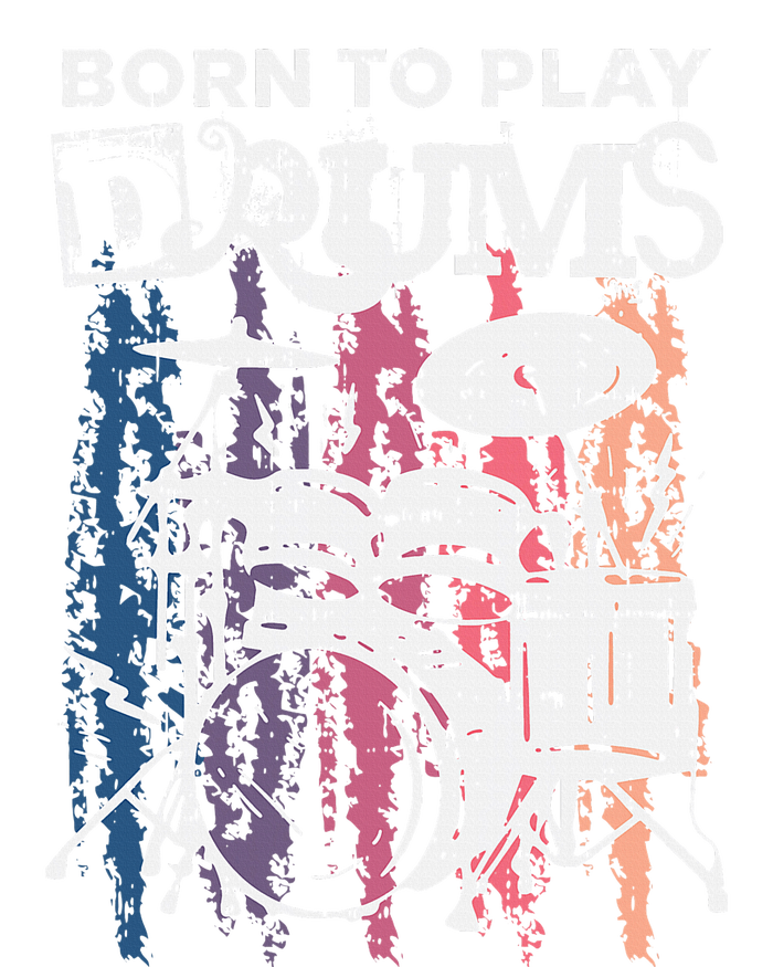 Born To Play Drums Drumming Rock Music Band Drummer Grommeted Golf Towel