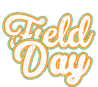 Field Day Retro Orange Field Day Games Adults Teachers T-Shirt