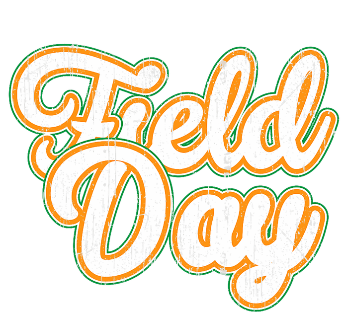 Field Day Retro Orange Field Day Games Adults Teachers T-Shirt