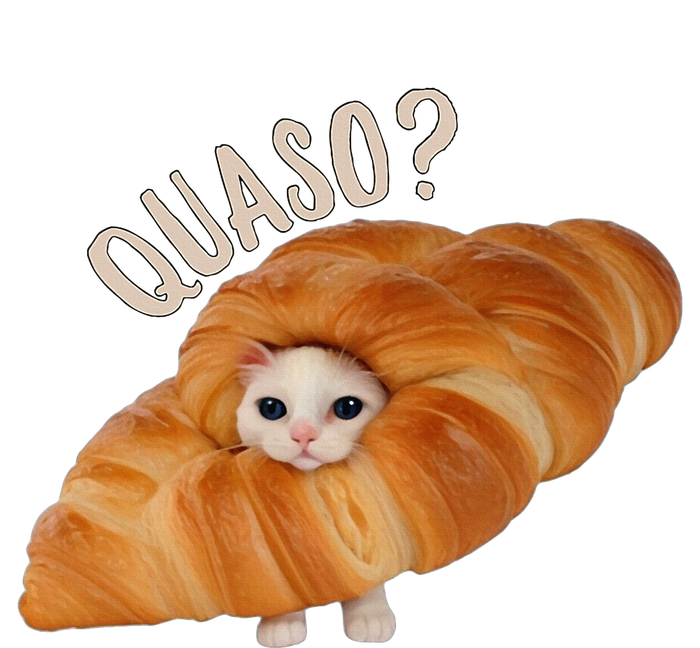 Croissant Quasocat Meme For Wo Vintage Croissant Impact Tech Backpack