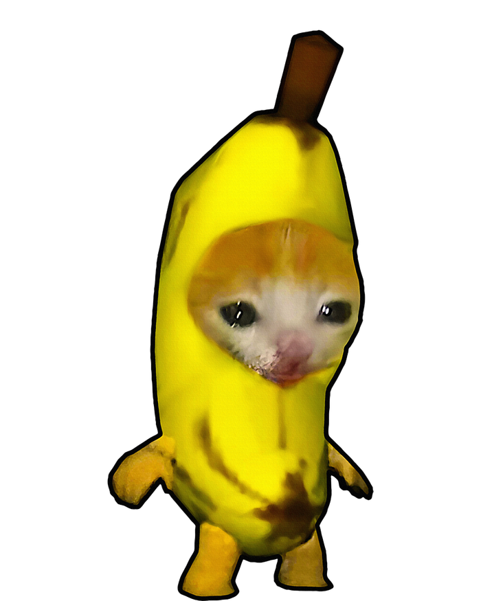 Cute Banana Cat Happy Bananacat Meme Kitty T-Shirt