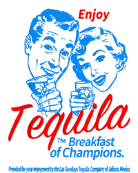 Enjoys Tequila The Breakfasts Of Championss Kids Long Sleeve Shirt