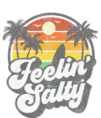 Feeling Salty Island Vacation Surfing Palm Flexfit Unipanel Trucker Cap