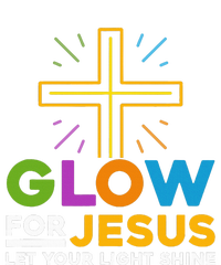 Glowfor Jesus Let Your Light Shine Faith Cross Christian Women's T-Shirt