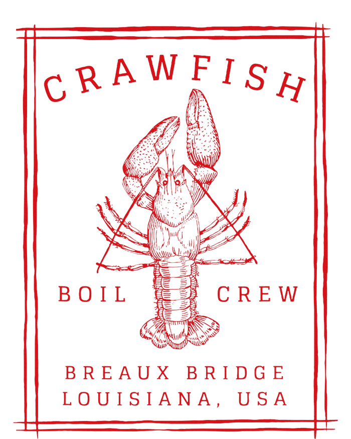 Crawfish Crew Breaux Bridge Retro Cajun Seafood T-Shirt