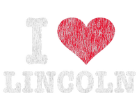 Distressed Retro I Love Lincoln Souvenir Premium Hoodie