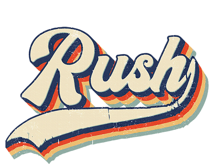 Rush Surname Vintage Retro Gift 7-Panel Snapback Hat