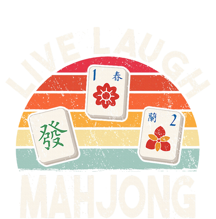 Live Laugh Mahjong Retro Mahjongg Chinese T-Shirt