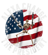 Alexa Change The President Funny 4th Of July American Flag Performance Fleece Hoodie