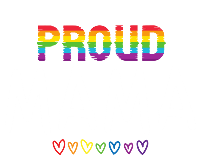 Proud Mama Lgbtq Pride Month Rainbow Heart Cute Lgbt Mom Gift Women's Flannel Pajama Set