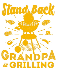 Stand Back Grandpa Is Grilling Grommeted Golf Towel