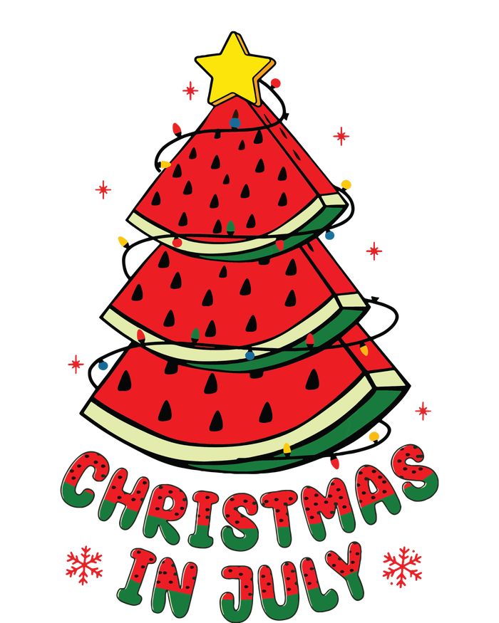 Christmas In July Watermelon Tree Summer T-Shirt