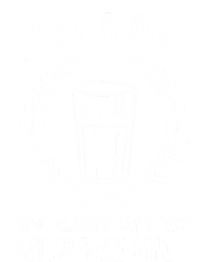 Just A Dad Who Always Came Back With The Milk Fathers Day 7-Panel Snapback Hat