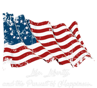 Betsy Ross Life Liberty And The Pursuit Of Happiness Flag T-Shirt