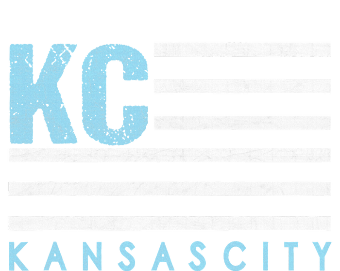 Kc Usa Flag Kansas City Blue & Light Blue Kc Usa Kansas Women's T-Shirt