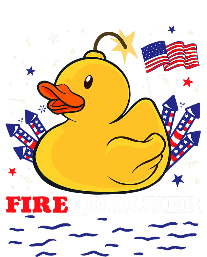 Firecracker Duck 4th Of July Patriotic Day Usa Flag Funny T-Shirt