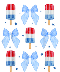 4th Of July Cute Popsicle Bows Patriotic Tank Top