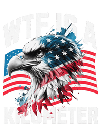 Wtf Is A Kilometer Eagle Badge American Vintage Humor Women's Fleece Hoodie