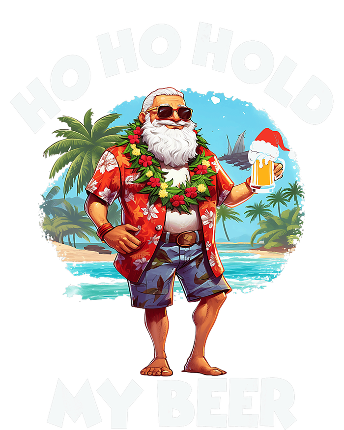 Christmas In July Summer Santa Sunglasses Ho Ho Hold My Beer Dry Zone Grid Polo