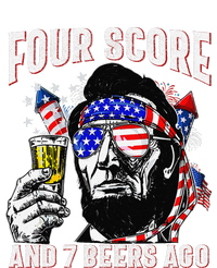 4th Of July Drinking Beer Patriot Four Score And 7 Beers Ago Gift Tank Top