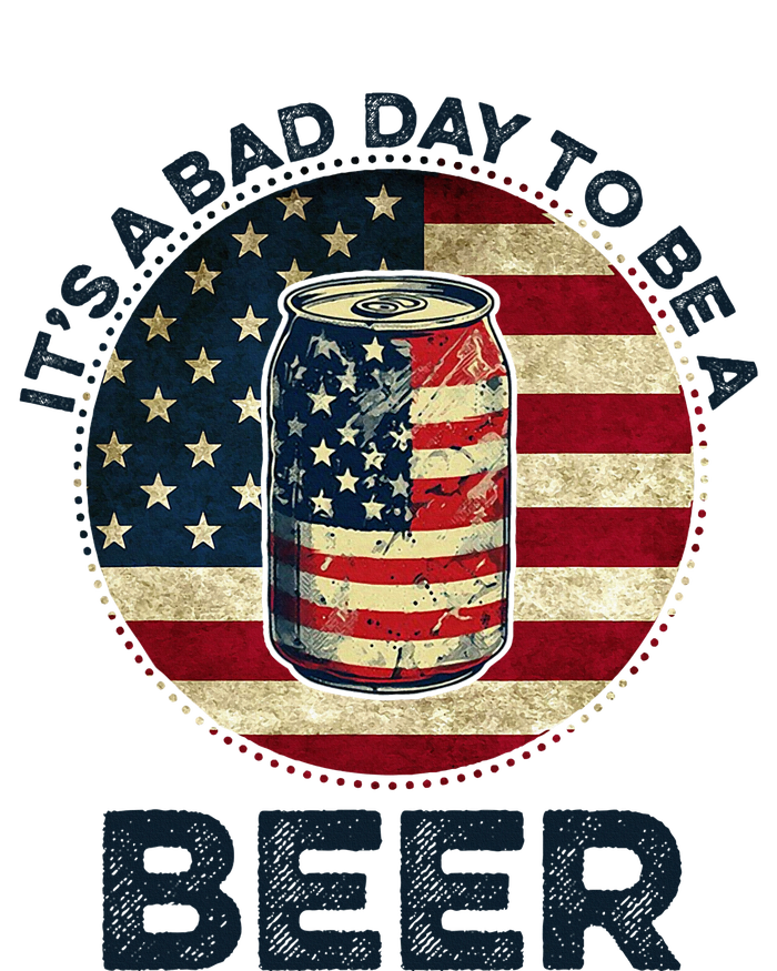 American Flag Beer Glass Its A B.A.D Day To Be A Beer Sustainable Beanie