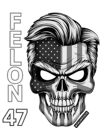 Felon 47 Trump 2024 Skull Convicted 34 Landslide T-Shirt