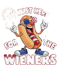 IM Just Here For The Weiners 4th Of July Patriotic Womens CVC Long Sleeve Shirt