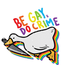 Be Gay Do Crime Goose Rainbow Pride Flag Lgbtq Women T-Shirt