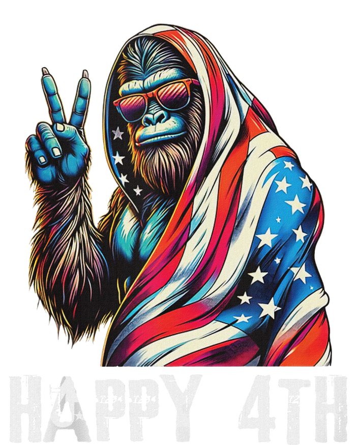 Bigfoot 4th Of July Happy 4th Patriotic Usa Teens Tank Top Performance Long Sleeve Polo