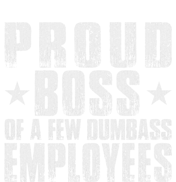 Proud Boss Of A Few Dumb Ass Employees Funny BossS Day Striped Beanie with Solid Band