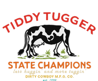 Tugger Tiddy State Champions Funny Design Sweatshirt Cinch Pack Bag