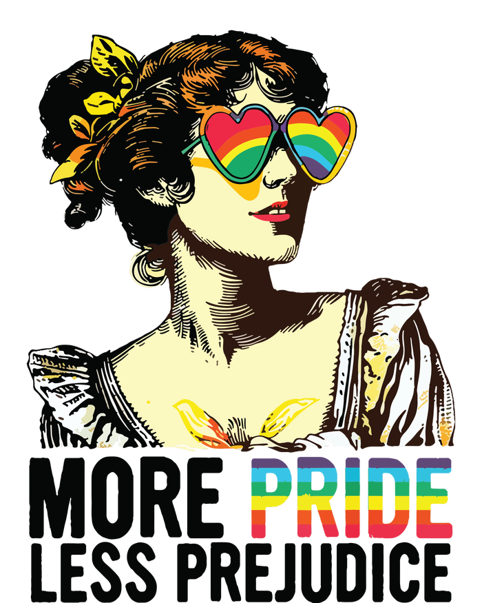 More Pride Less Prejudice Lgbt Pride Month More Pride Women's Perfect Tri Rocker Tank