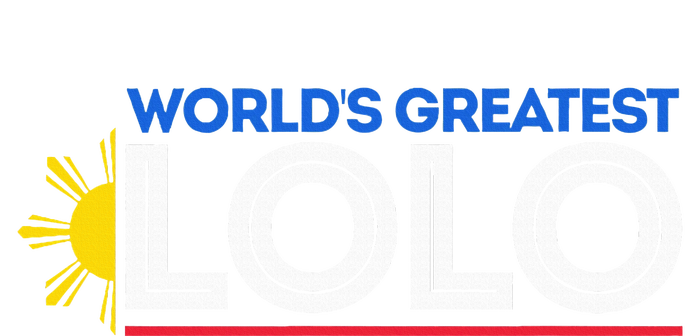 WorldS Greatest Lolo Filipino Grandpa Pinoy T-Shirt