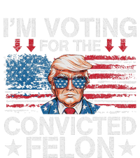 IM Voting For The Convicted Felon Funny Trump 2024 Valucap Bio-Washed Visor